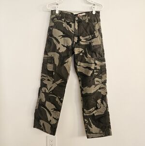 Wrangler Mens Pants 29 30 Relaxed Fit Camo Cargo Fleece Lined Winter Hunting